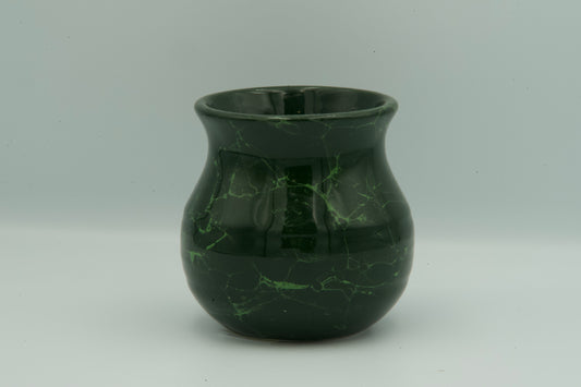 CALEBASSE A MATE EFFET MARBRE VERT